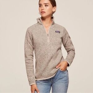 Patagonia Women’s Better Sweater Quarter Zip Grey Size XS